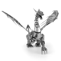 Metal Earth: ICONX: Silver Dragon - image 4 thumbnail